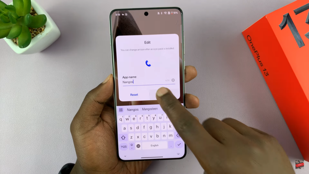 Rename Apps On OnePlus 13