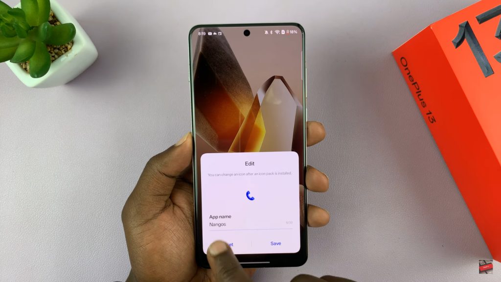 Reset An App Name On OnePlus 13