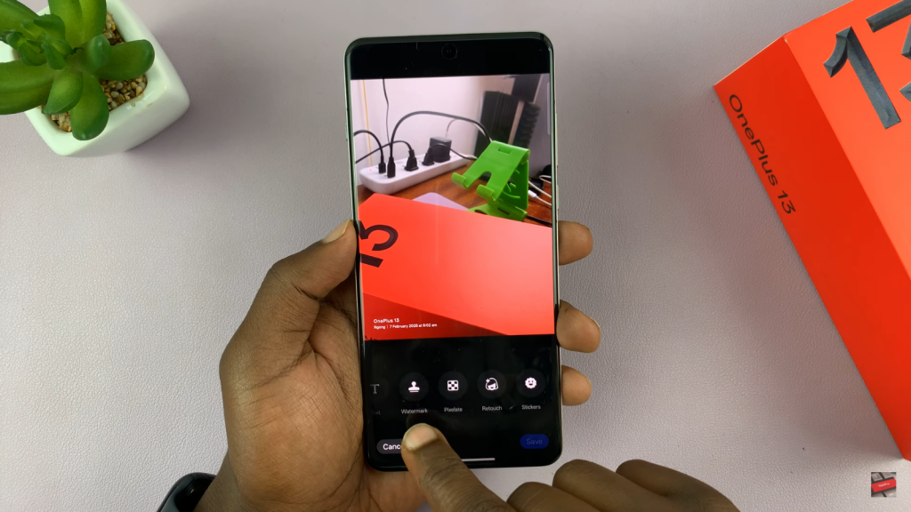 Remove a Watermark From a Photo On OnePlus 13