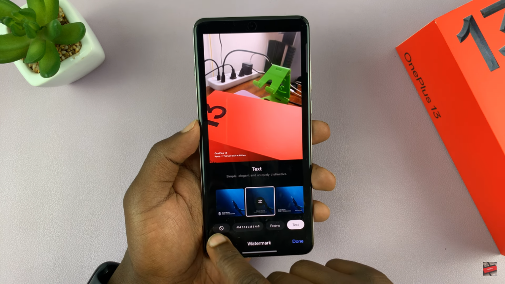 Remove a Watermark From a Photo On OnePlus 13