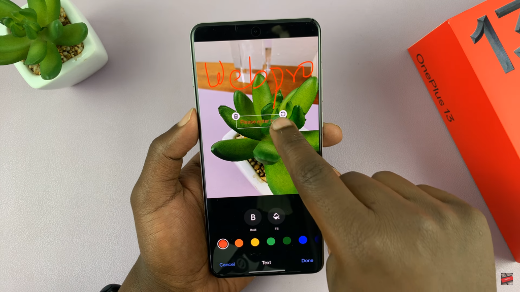 Add Text To Photos On OnePlus 13