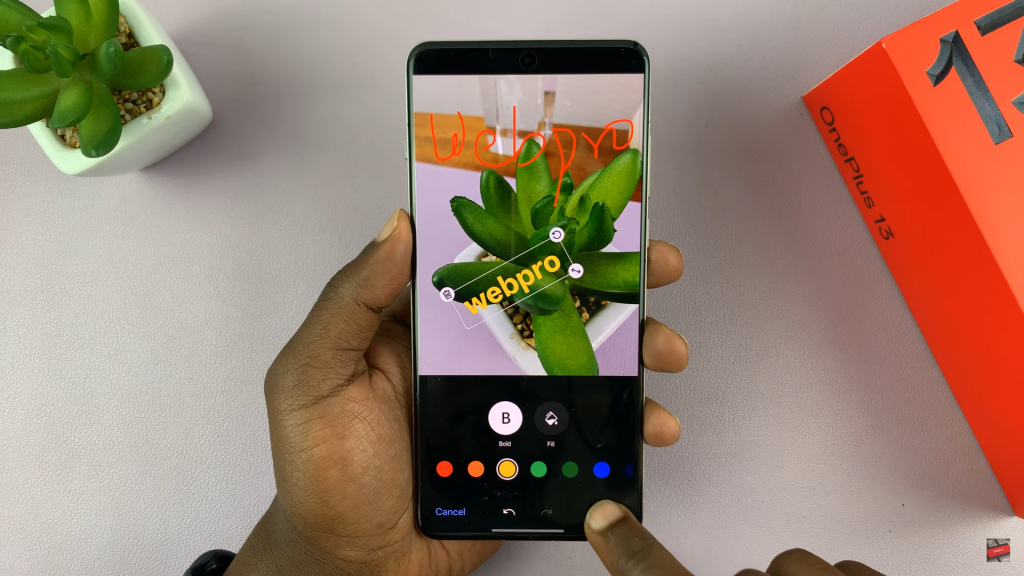 Add Text To Photos On OnePlus 13