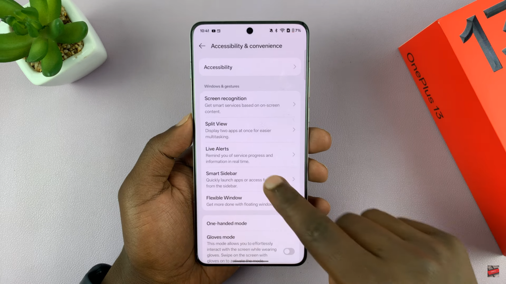 Enable/Disable Smart Side Bar On OnePlus 13