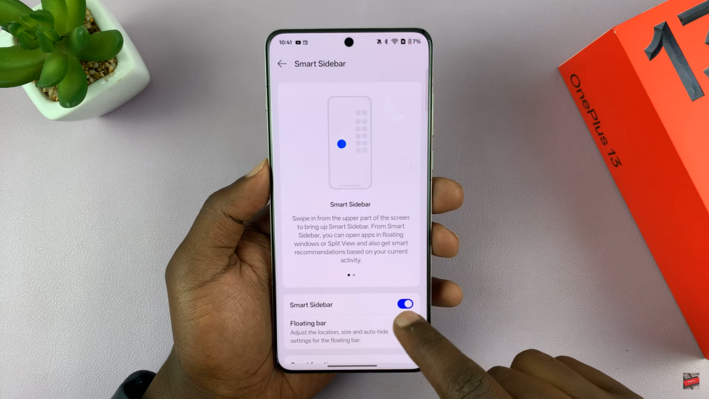 Enable/Disable Smart Side Bar On OnePlus 13