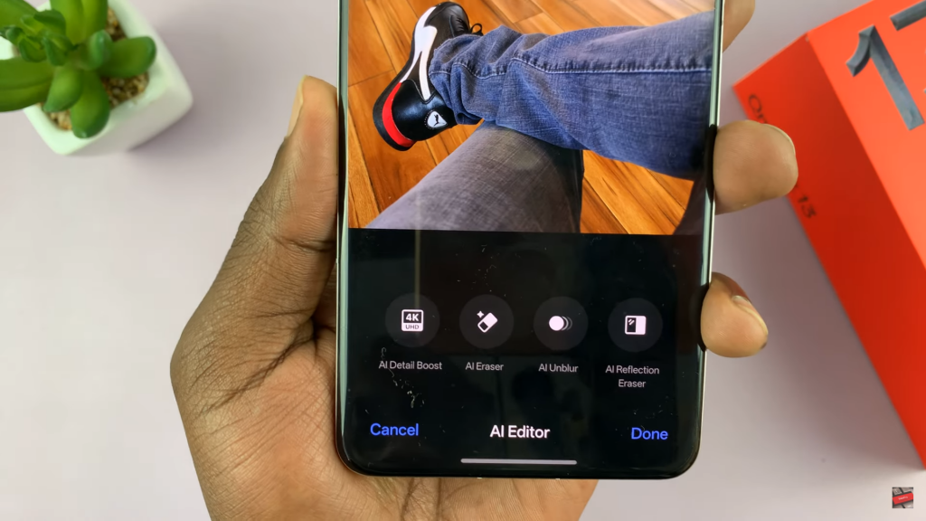Enhance Photo Detail Using AI On OnePlus 13