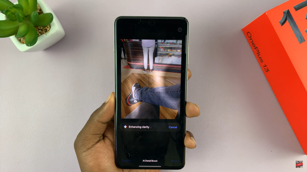 Enhance Photo Detail Using AI On OnePlus 13