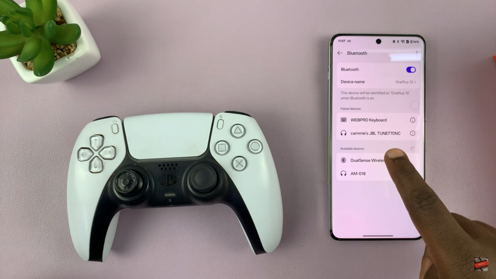 Connect PS5 Dual Sense Controller To OnePlus 13