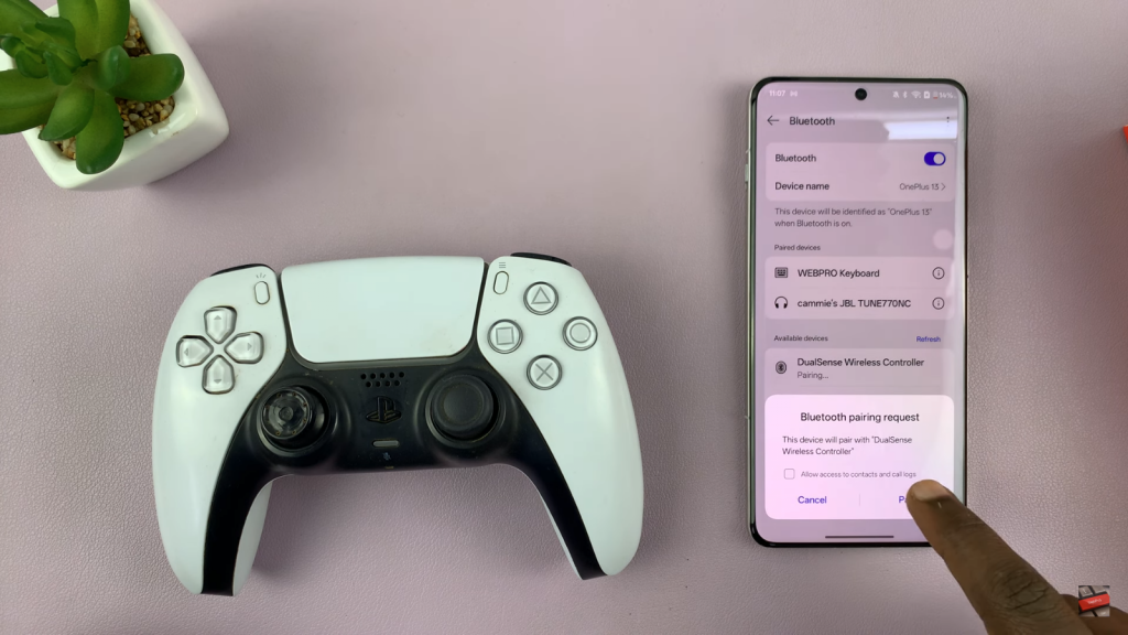 Connect PS5 Dual Sense Controller To OnePlus 13