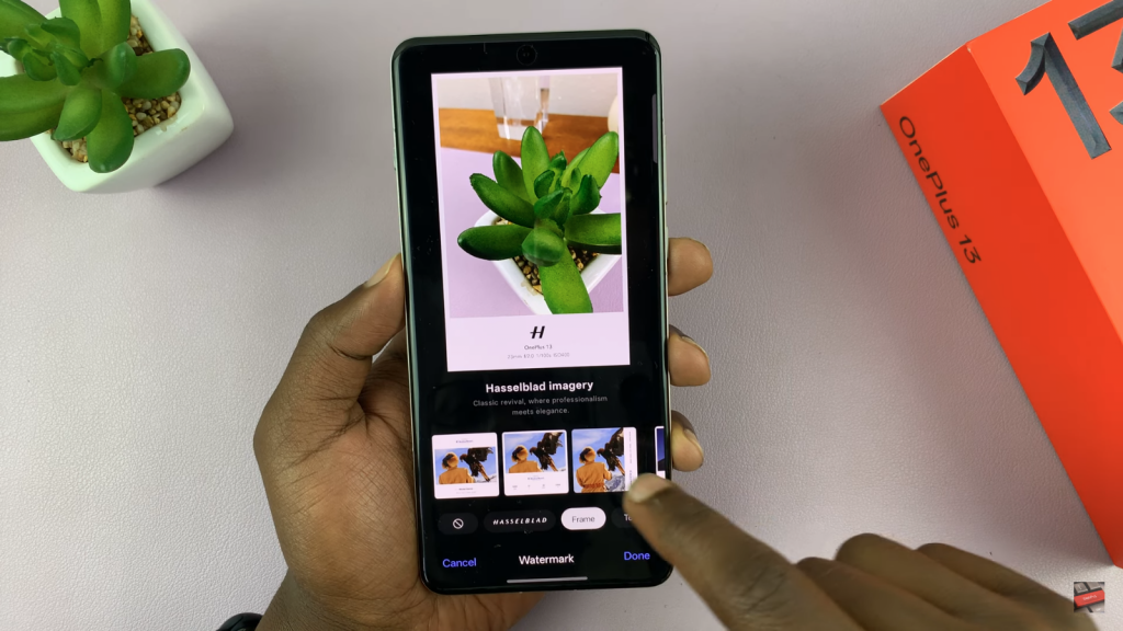  Add Timestamp/Frame To Photos On OnePlus 13