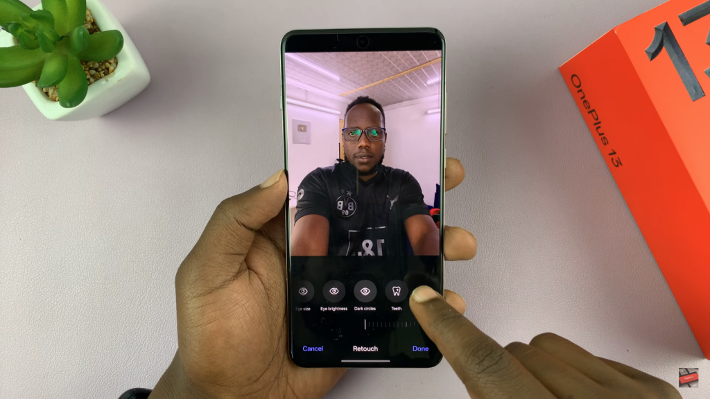 Retouch Selfies On OnePlus 13