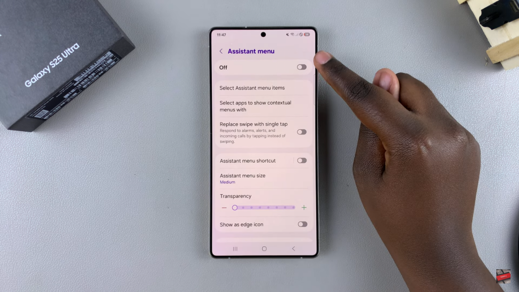  Enable Assistant Menu On Samsung Galaxy S25/S25 Ultra