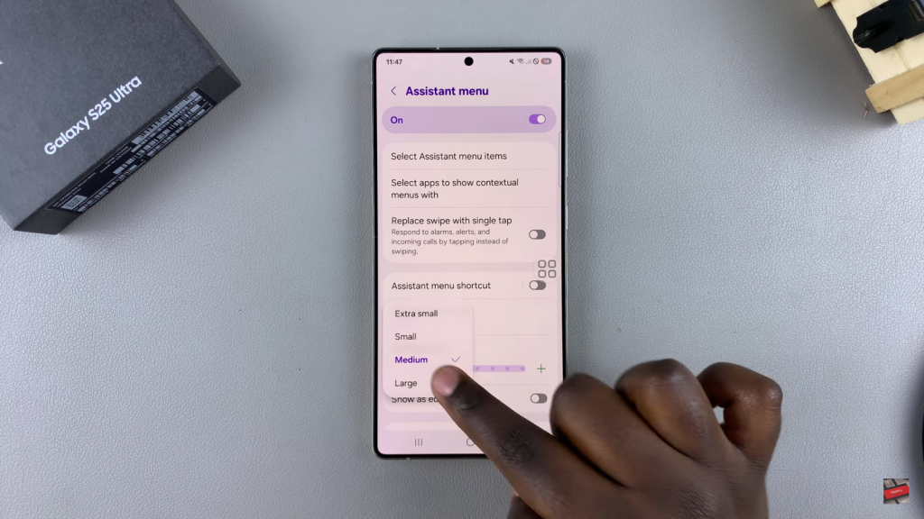  Enable Assistant Menu On Samsung Galaxy S25/S25 Ultra