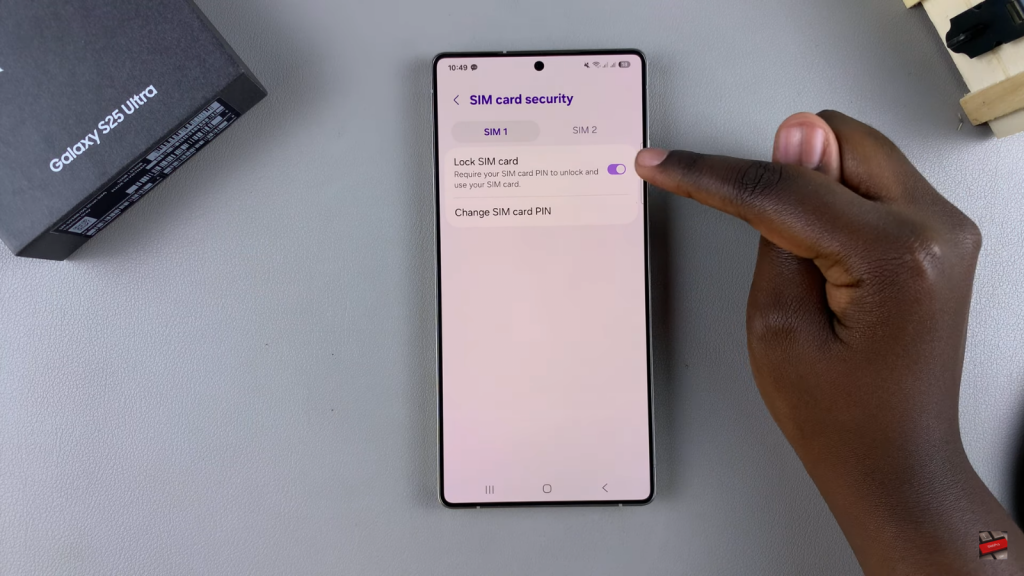 Disable SIM PIN On Samsung Galaxy S25
