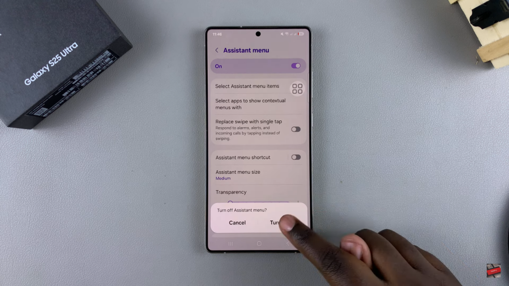 Disable Assistant Menu On Samsung Galaxy S25/S25 Ultra