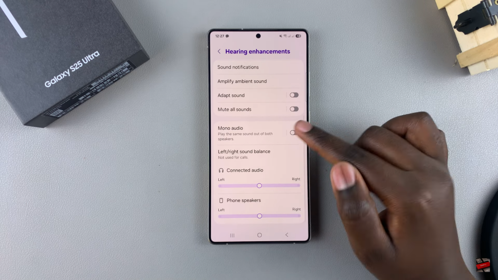 Disable Mono Audio On Samsung Galaxy S25/S25 Ultra