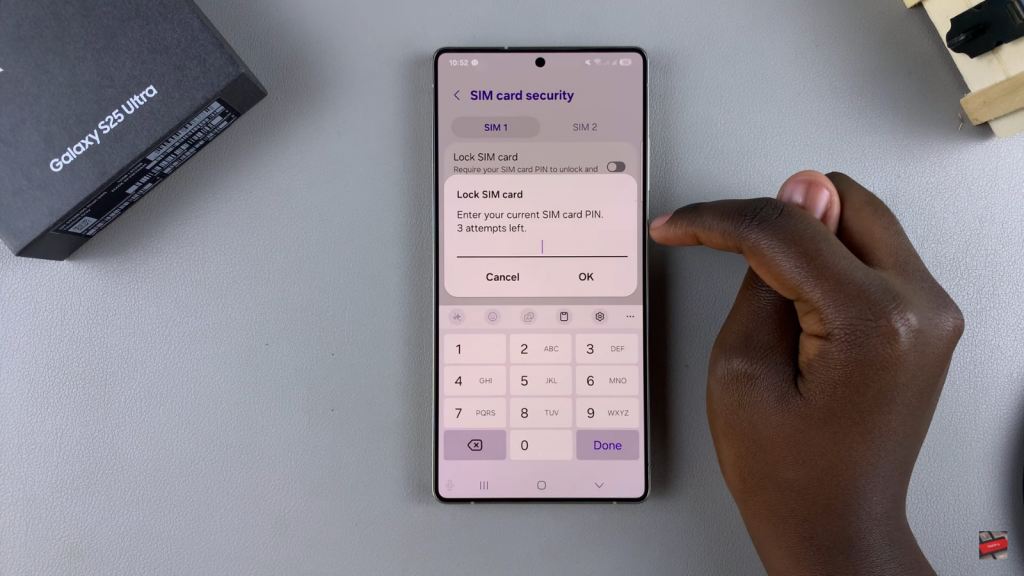  Enable SIM PIN On Samsung Galaxy S25