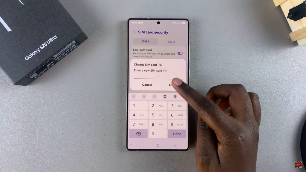 Change SIM PIN On Samsung Galaxy S25/S25 Ultra