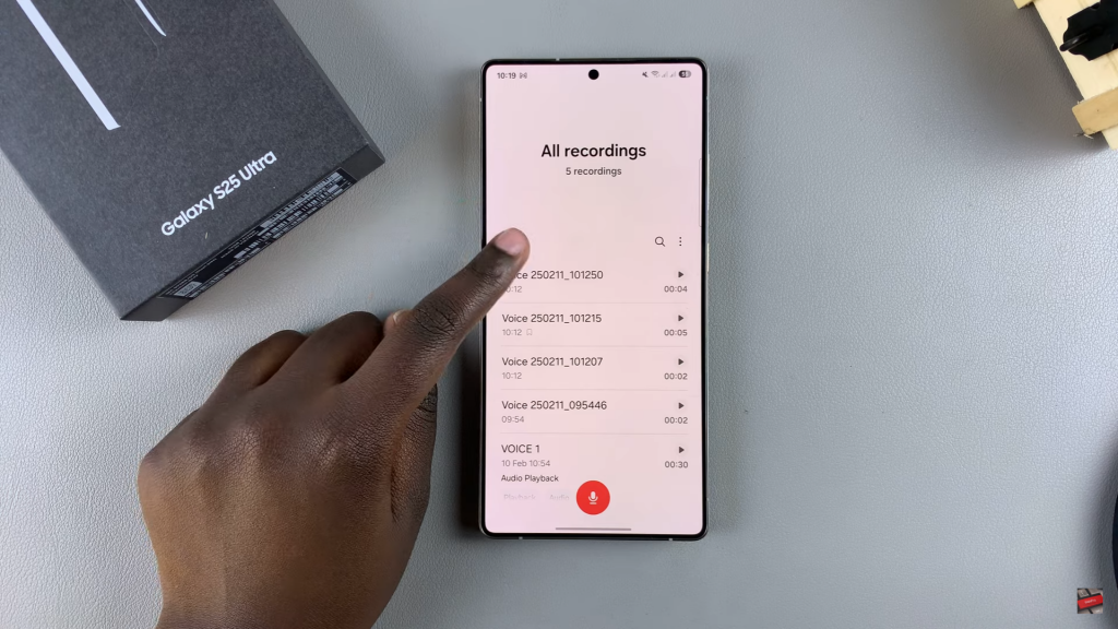 Change The Recording Quality For Voice Recordings On Samsung Galaxy S25