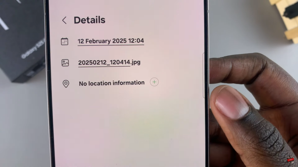 Add Location To Photos On Samsung Galaxy S25