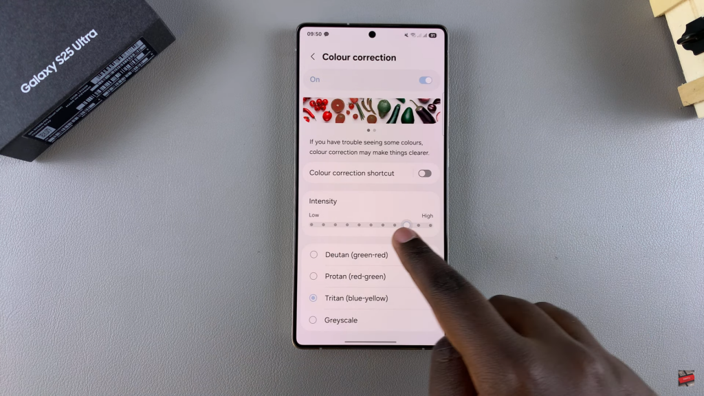Enable Color Correction On Samsung Galaxy S25