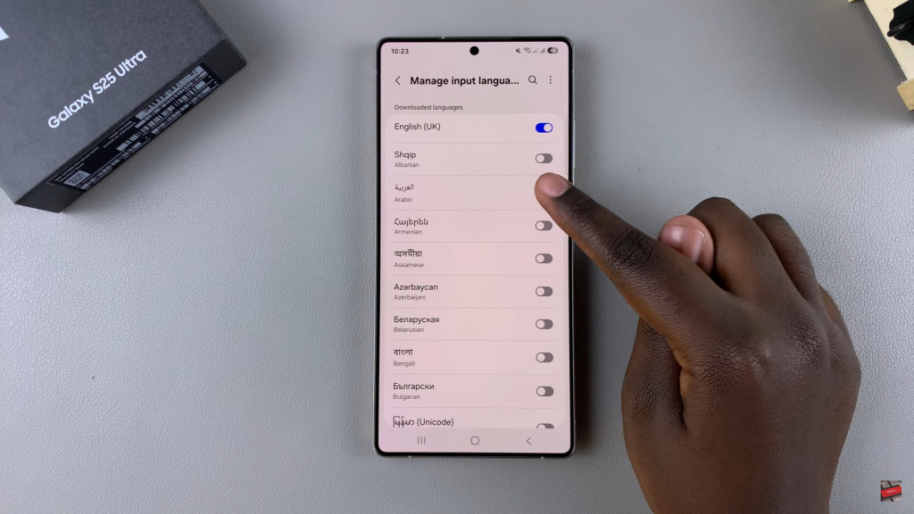 Add Languages To The Keyboard On Samsung Galaxy S25