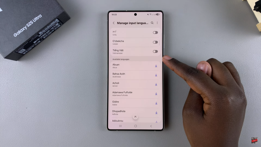 Add Languages To The Keyboard On Samsung Galaxy S25