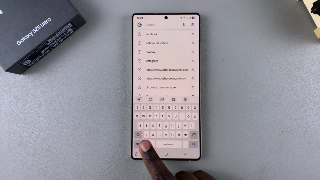 Add Languages To The Keyboard On Samsung Galaxy S25