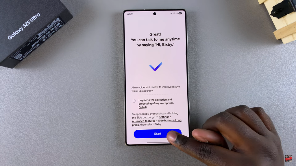 Set Up Bixby On Samsung Galaxy S25
