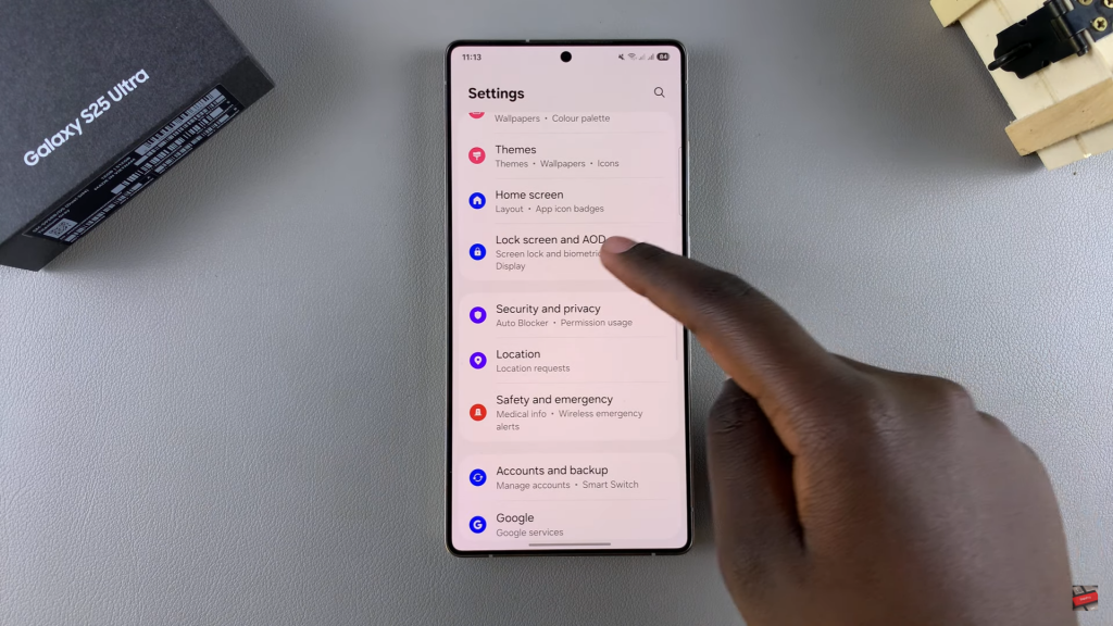 Change Auto Lock Period On Samsung Galaxy S25
