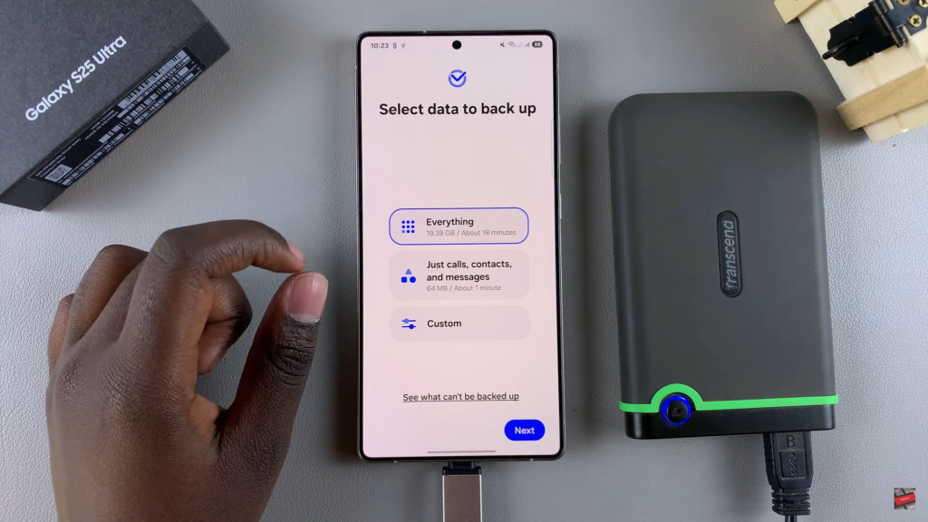 Back Up Samsung Galaxy S25