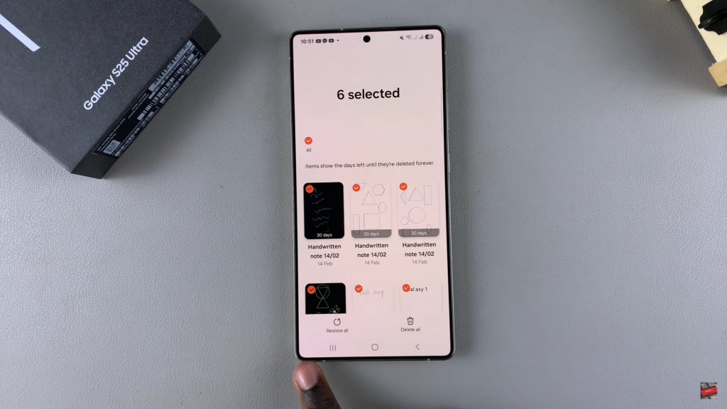 Restore Deleted Notes On Samsung Galaxy S25