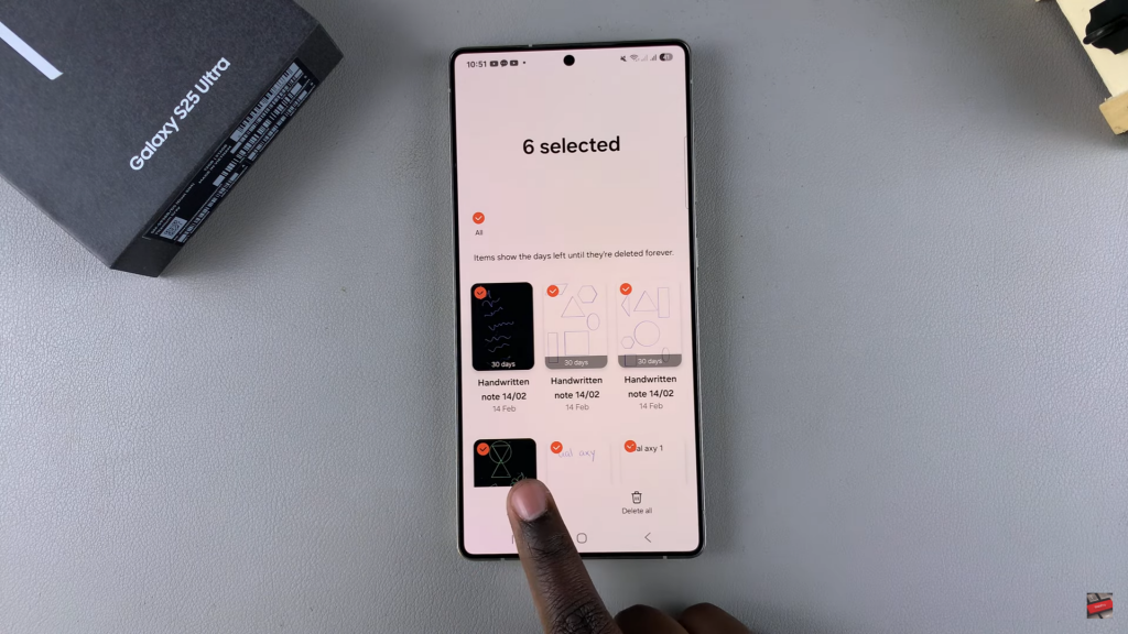 Restore Deleted Notes On Samsung Galaxy S25