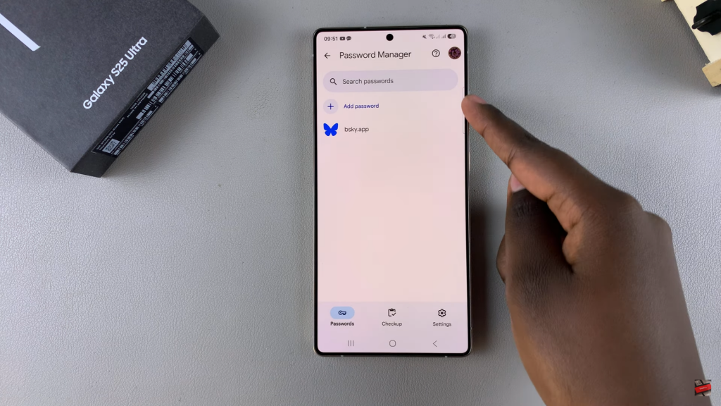 Make Google Default Password Manager On Samsung Galaxy S25