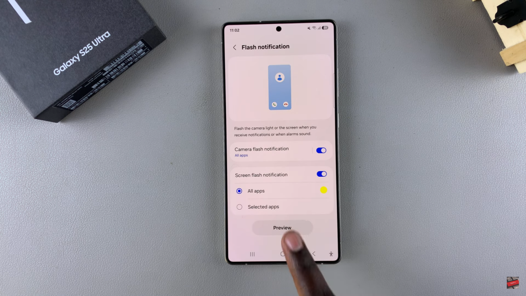  Enable Screen Flash Notifications On Samsung Galaxy S25
