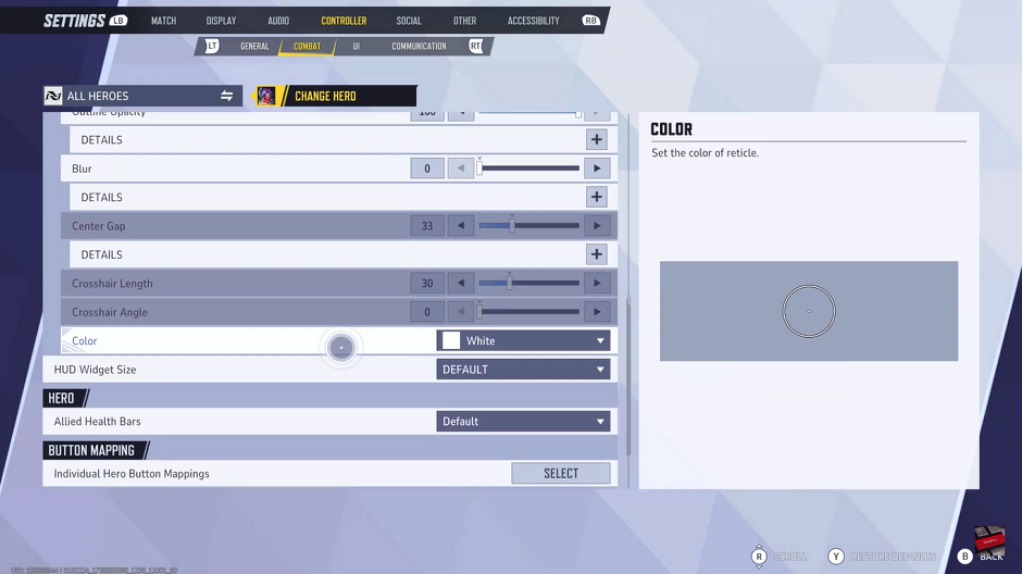 How To Change Reticle / Crosshair Color In Marvel Rivals