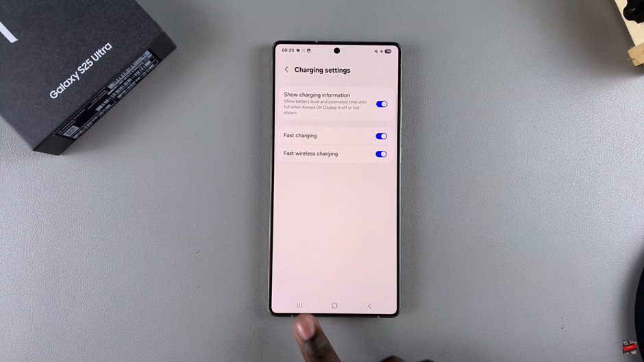 How To Enable Fast Charging On Samsung Galaxy S25 / S25 Ultra
