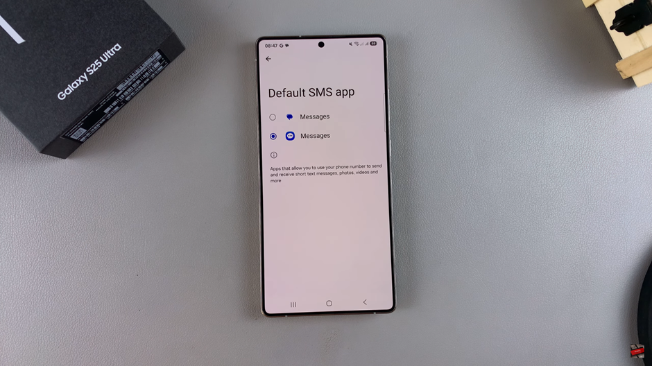 How To Change Default Messaging App On Samsung Galaxy S25 / S25 Ultra
