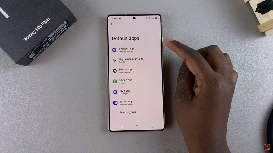 How To Change Default Browser App On Samsung Galaxy S25 / S25 Ultra