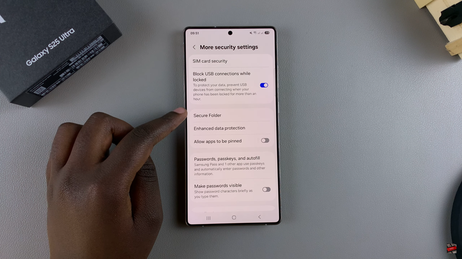 How To Delete Secure Folder From Samsung Galaxy S25 / S25 Ultra