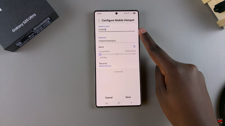 How To Change Hotspot Name & Password On Samsung Galaxy S25 / S25 Ultra