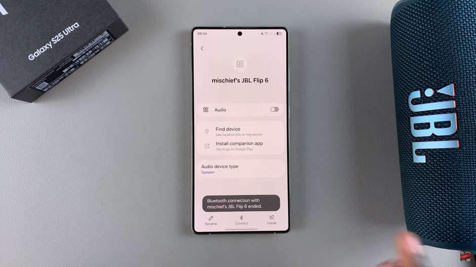 How To Disconnect & Unpair Bluetooth Speaker From Samsung Galaxy S25 / S25 Ultra