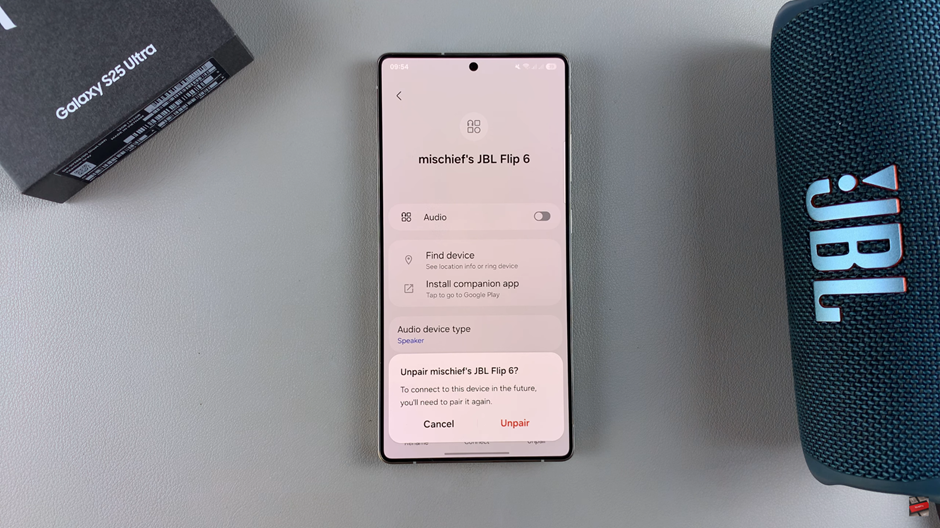 How To Disconnect & Unpair Bluetooth Speaker From Samsung Galaxy S25 / S25 Ultra