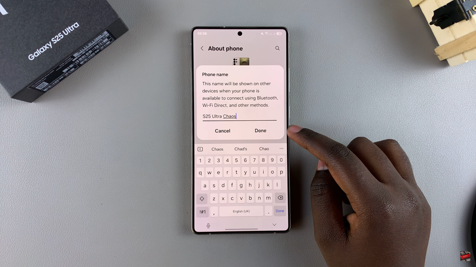 How To Rename Samsung Galaxy S25 / S25 Ultra