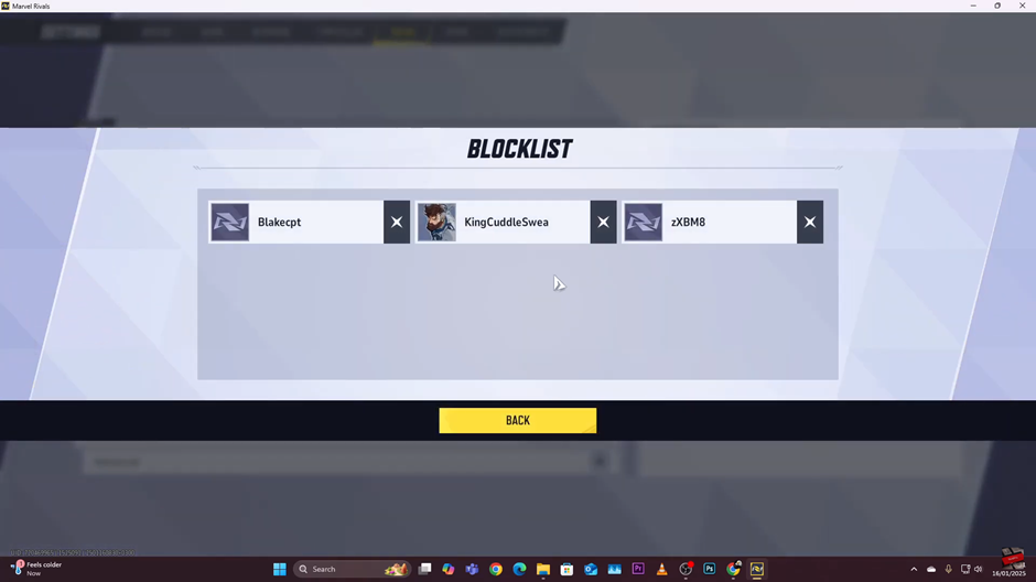 How To Find Blocklist In Marvel Rivals