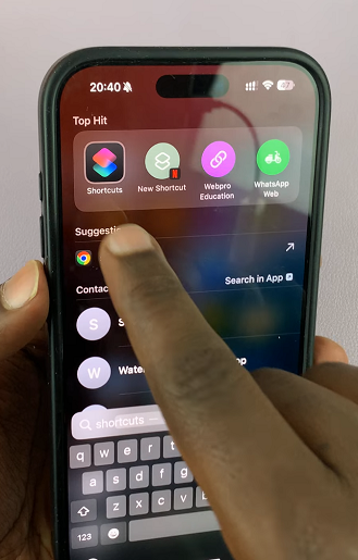 Shortcuts App On iPhone