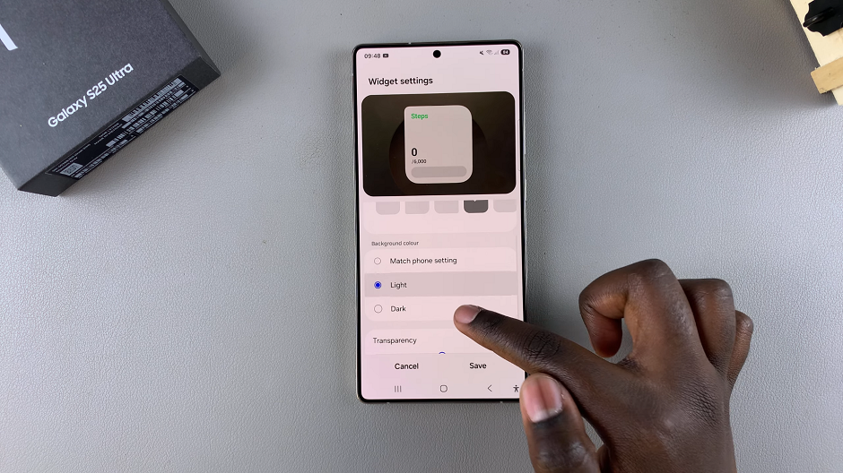 How To Customize Steps Widget On Galaxy S25