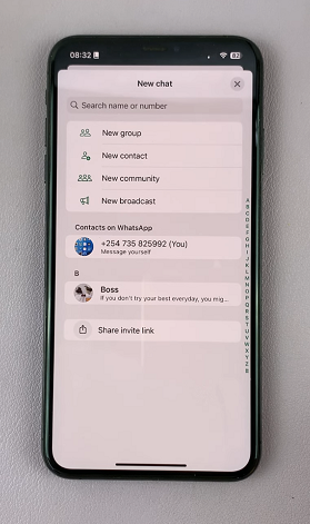 How To Start New WhatsApp Chat On iPhone