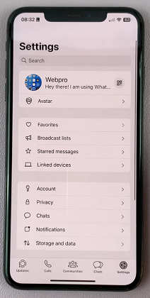 WhatsApp Settings On iPhone