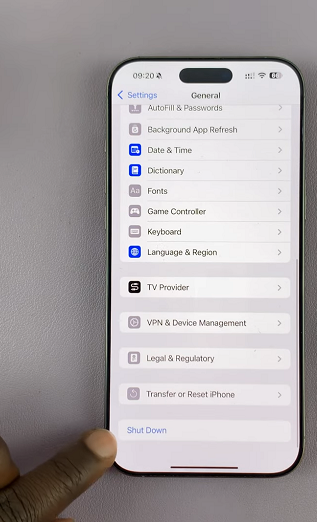 Shut Down iPhone