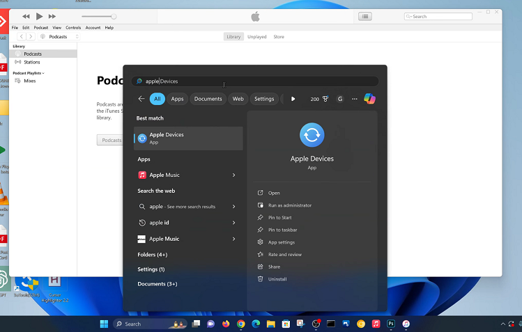 Apple devices App On Windows PC.